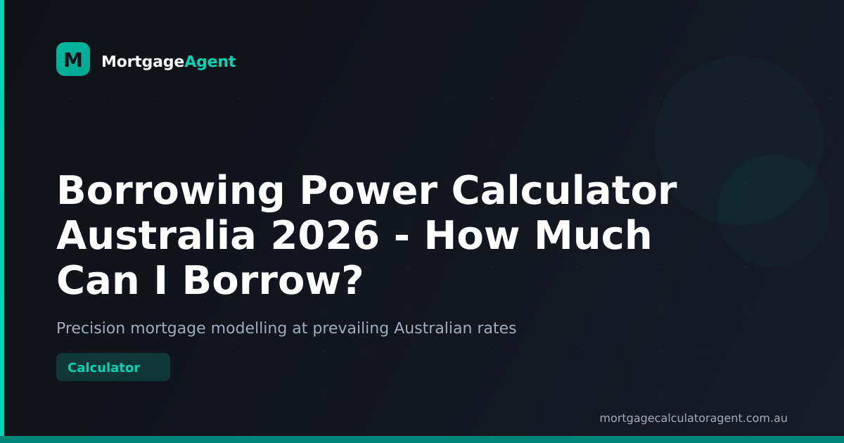 Borrowing Power Calculator Australia 2026 - How Much Can I Borrow?