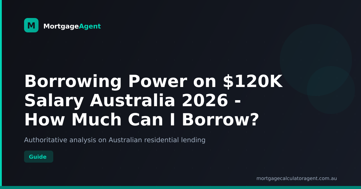 Borrowing Power on $120K Salary Australia 2026 - How Much Can I Borrow?