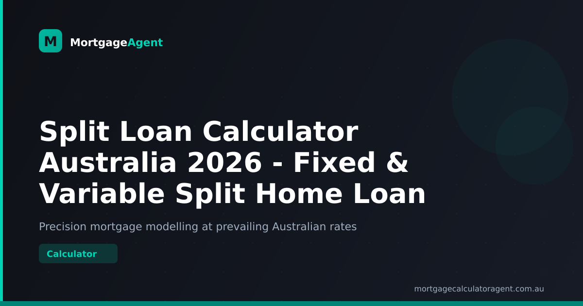 How To Split Rates Split Loan Calculator Australia 2026 - Fixed & Variable Split Home Loan